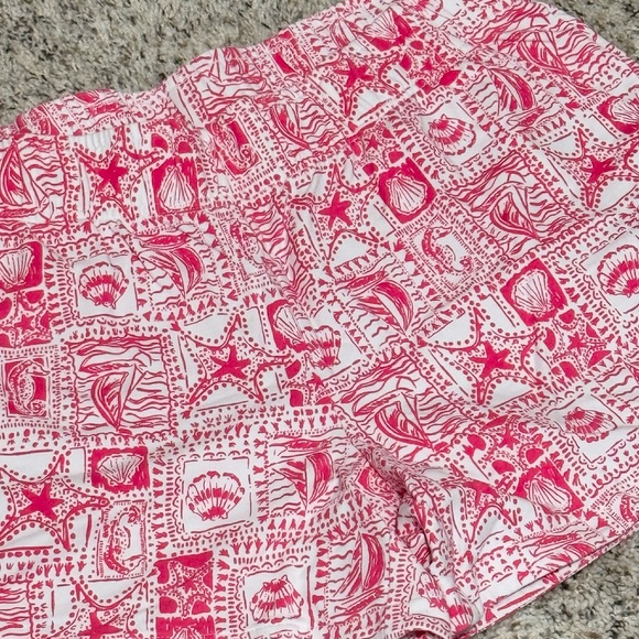 Lilly Pulitzer Kylar pull on shorts in Mizner Red size XL - Picture 3 of 6